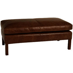 Halo Groucho Leather Footstool